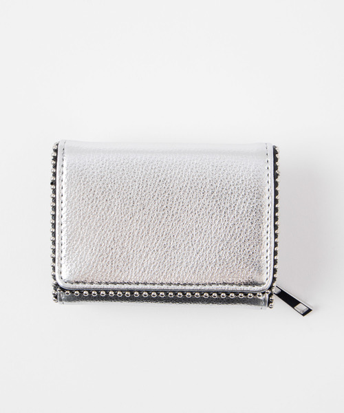 WEGO（ウィゴー）の「WEGO/ボールチェーン9ポケットウォレット（財布・レディース・ブラック/シルバー・FREE）」の5枚目の写真