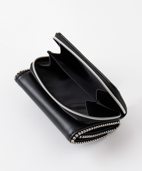 WEGO（ウィゴー）の「WEGO/ボールチェーン9ポケットウォレット（財布・レディース・ブラック/シルバー・FREE）」の7枚目の写真
