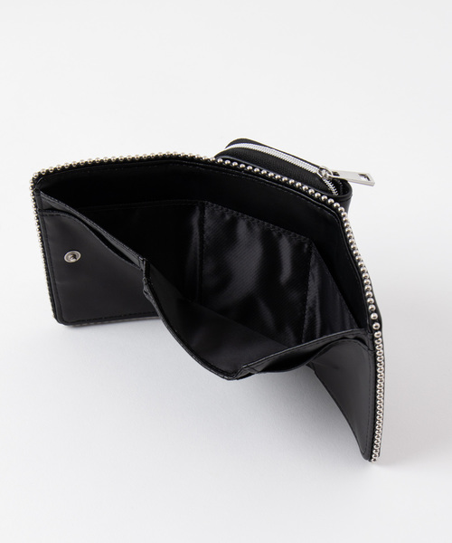 WEGO（ウィゴー）の「WEGO/ボールチェーン9ポケットウォレット（財布・レディース・ブラック/シルバー・FREE）」の8枚目の写真