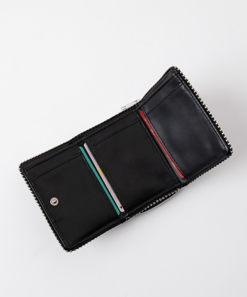 WEGO（ウィゴー）の「WEGO/ボールチェーン9ポケットウォレット（財布・レディース・ブラック/シルバー・FREE）」の9枚目の写真