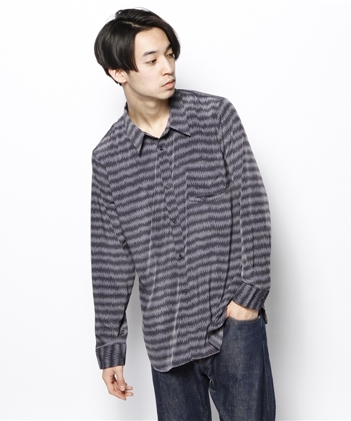 CIAOPANIC（チャオパニック）の「【TOOL FOR Ciaopanic】総柄プリントLSシャツ（シャツ/ブラウス・メンズ・グレー/ネイビー/チャコールグレー・MEDIUM/LARGE）」の13枚目の写真