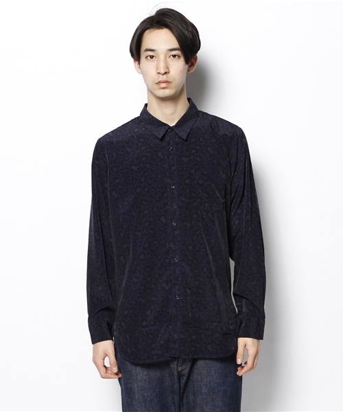 CIAOPANIC（チャオパニック）の「【TOOL FOR Ciaopanic】総柄プリントLSシャツ（シャツ/ブラウス・メンズ・グレー/ネイビー/チャコールグレー・MEDIUM/LARGE）」の4枚目の写真