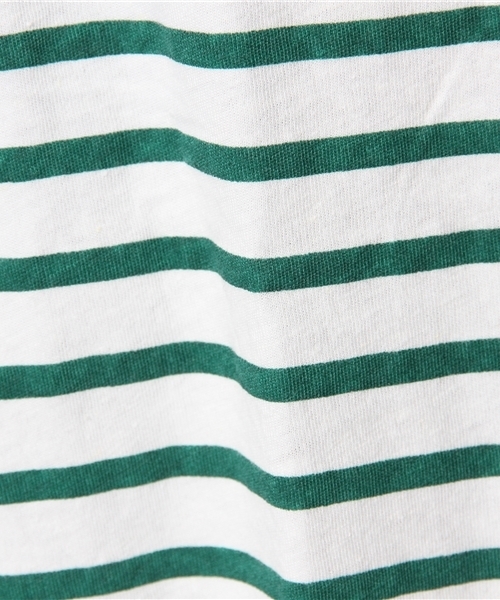 coen（コーエン）の「コットンリネンボーダーポケットTシャツ（Tシャツ/カットソー・メンズ・ネイビー/ダークグリーン/その他1/ブラック・LARGE/SMALL/MEDIUM/X-LARGE）」の11枚目の写真