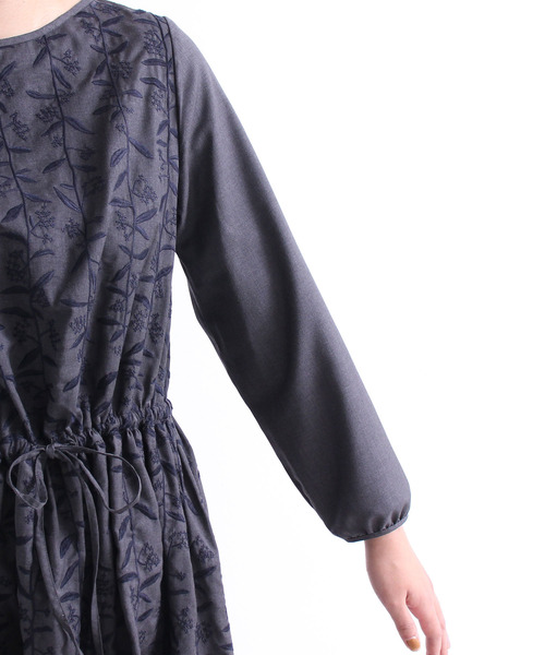 つるくさ刺繍 ワンピース De ワンピース ワンピース Bulle ワンピース De Savon ビュルデサボン のファッション