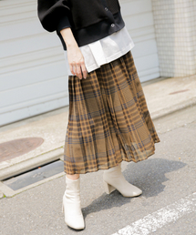 LOWRYS FARM | チェックプリーツスカート　853138(スカート)