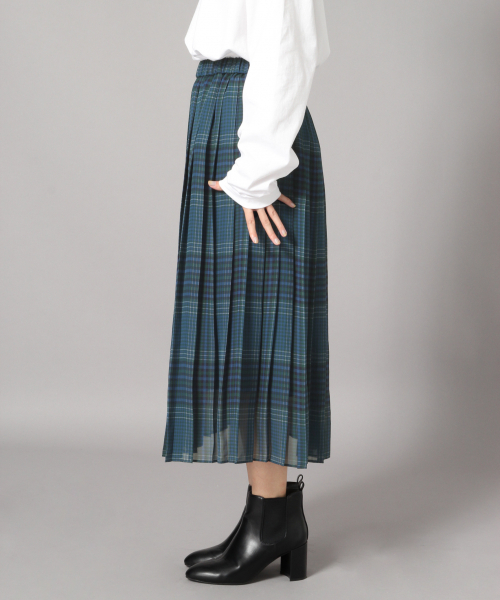 LOWRYS FARM（ローリーズファーム）の「チェックプリーツスカート　853138（スカート・レディース・ブラウン/ブルー・FREE）」の16枚目の写真