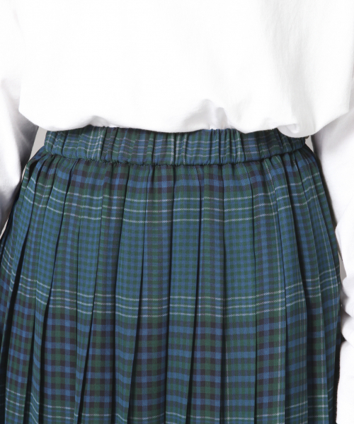 LOWRYS FARM（ローリーズファーム）の「チェックプリーツスカート　853138（スカート・レディース・ブラウン/ブルー・FREE）」の7枚目の写真