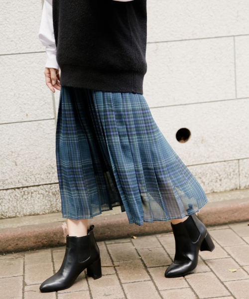 LOWRYS FARM（ローリーズファーム）の「チェックプリーツスカート　853138（スカート・レディース・ブラウン/ブルー・FREE）」の20枚目の写真