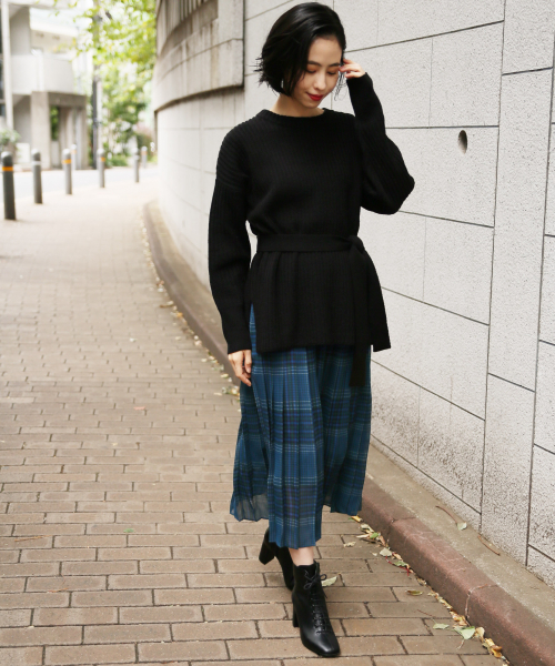 LOWRYS FARM（ローリーズファーム）の「チェックプリーツスカート　853138（スカート・レディース・ブラウン/ブルー・FREE）」の18枚目の写真