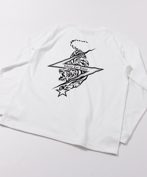 LIBERTY CITY（リバティシティ）の「【LIBERTY CITY/リバティーシティ】 [TIGER & STAR] ロンT（Tシャツ/カットソー・メンズ・ホワイト/ブラック・2/4/3）」の22枚目の写真