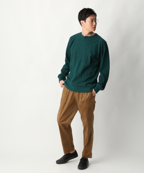 Champion(チャンピオン)の「【Champion】REVERSE WEAVEスウェット/835699(スウェット・メンズ・ネイビー/グリーン/ホワイト/ベージュ・X-LARGE/MEDIUM/LARGE)」の5枚目の写真