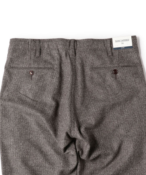 SHIPS（シップス）の「SC: ウール ヘリンボーン ツイル テーパード チノパンツ（その他パンツ・メンズ・グレー/ブラウン/ネイビー/ダークブルー・29/30/31/32/33/34）」の8枚目の写真