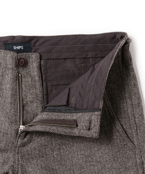 SHIPS（シップス）の「SC: ウール ヘリンボーン ツイル テーパード チノパンツ（その他パンツ・メンズ・グレー/ブラウン/ネイビー/ダークブルー・29/30/31/32/33/34）」の18枚目の写真