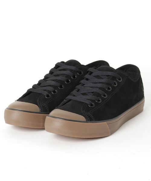 CHROME（クローム）の「KURSK SUEDE / クルスク スエード バルカナイズド製法 ローテクスニーカー（スニーカー・メンズ・ブラック/ブラック系その他/ブラック×ホワイト・26.5cm/27cm/27.5cm/25cm/25.5cm/26cm/28cm/28.5cm/29cm）」の3枚目の写真