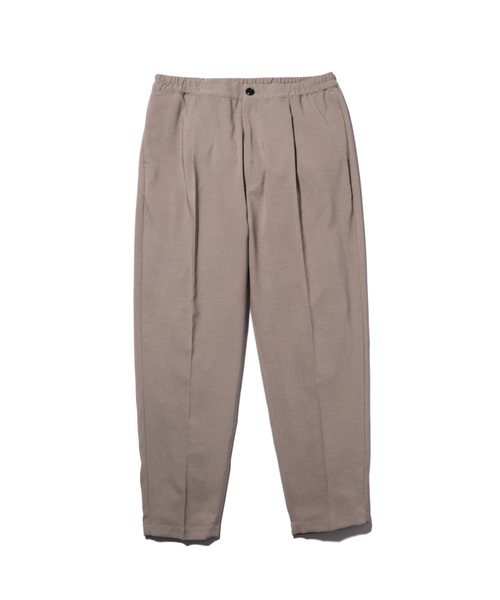 MR.OLIVE（ミスターオリーブ）の「【セットアップ対応】クラシック オックス ポリエステル/ ワンプリーツ ワイドテーパード イージーパンツ(センタープレスパンツ)（スラックス・メンズ・ブラック/ベージュ/カーキ・SMALL/MEDIUM/LARGE）」の5枚目の写真