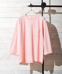 TRAP/U （トラップユー）の「【69】【TRAP/U】 MIXストライプ9分袖リンクスカットソー（Tシャツ/カットソー）」