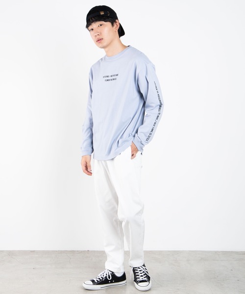 WEGO（ウィゴー）の「WEGO/シンプルスリーブロゴロンT（Tシャツ/カットソー・メンズ・ホワイト/ブラック/サックスブルー/ピンク/イエロー系その他・SMALL/MEDIUM/LARGE）」の17枚目の写真