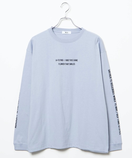 WEGO（ウィゴー）の「WEGO/シンプルスリーブロゴロンT（Tシャツ/カットソー・メンズ・ホワイト/ブラック/サックスブルー/ピンク/イエロー系その他・SMALL/MEDIUM/LARGE）」の8枚目の写真