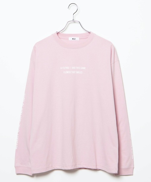 WEGO（ウィゴー）の「WEGO/シンプルスリーブロゴロンT（Tシャツ/カットソー・メンズ・ホワイト/ブラック/サックスブルー/ピンク/イエロー系その他・SMALL/MEDIUM/LARGE）」の13枚目の写真