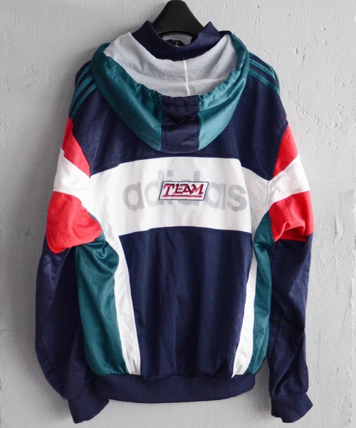 【ヴィンテージadidas】　ジャージトップスフード付き adidas（アディダス）の「【ヴィンテージ古着】80's adidas