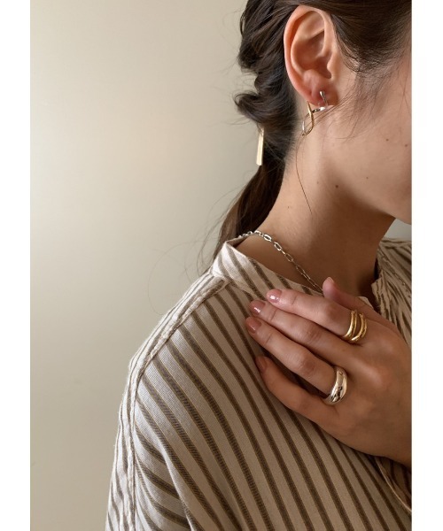 mou（モウ）の「S925 Simple hoop ring（リング・レディース・シルバー・FREE）」の5枚目の写真