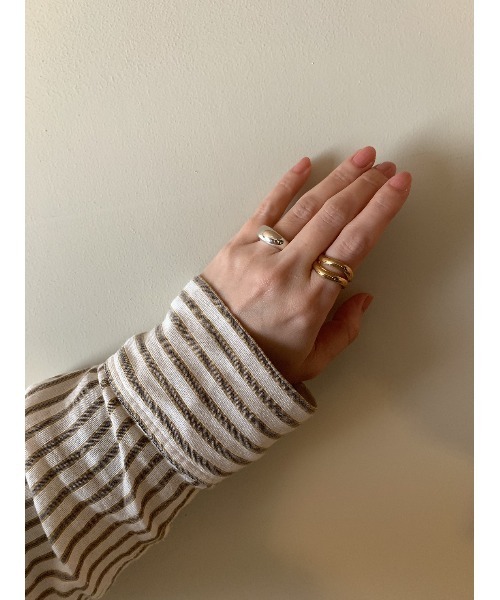 mou（モウ）の「S925 Simple hoop ring（リング・レディース・シルバー・FREE）」の8枚目の写真