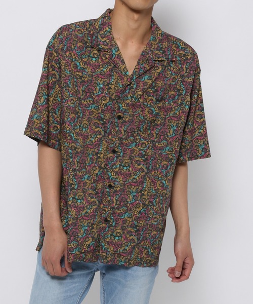 BAYFLOW(ベイフロー)の「【REEF(リーフ)×BAYFLOW】柄S/Sシャツ(シャツ/ブラウス・メンズ・サックスブルー/ブラック/ブラウン・SMALL/MEDIUM/LARGE)」の19枚目の写真