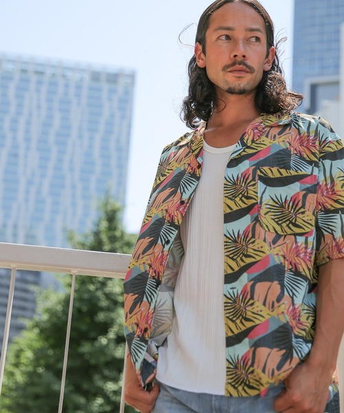 BAYFLOW(ベイフロー)の「【REEF(リーフ)×BAYFLOW】柄S/Sシャツ(シャツ/ブラウス・メンズ・サックスブルー/ブラック/ブラウン・SMALL/MEDIUM/LARGE)」の11枚目の写真