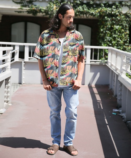 BAYFLOW(ベイフロー)の「【REEF(リーフ)×BAYFLOW】柄S/Sシャツ(シャツ/ブラウス・メンズ・サックスブルー/ブラック/ブラウン・SMALL/MEDIUM/LARGE)」の12枚目の写真