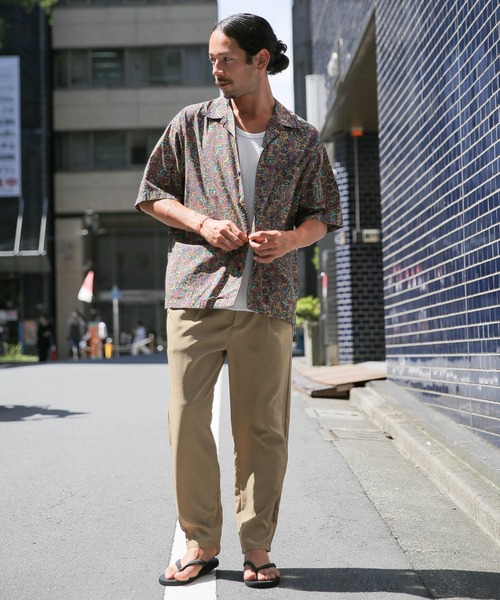 BAYFLOW(ベイフロー)の「【REEF(リーフ)×BAYFLOW】柄S/Sシャツ(シャツ/ブラウス・メンズ・サックスブルー/ブラック/ブラウン・SMALL/MEDIUM/LARGE)」の7枚目の写真