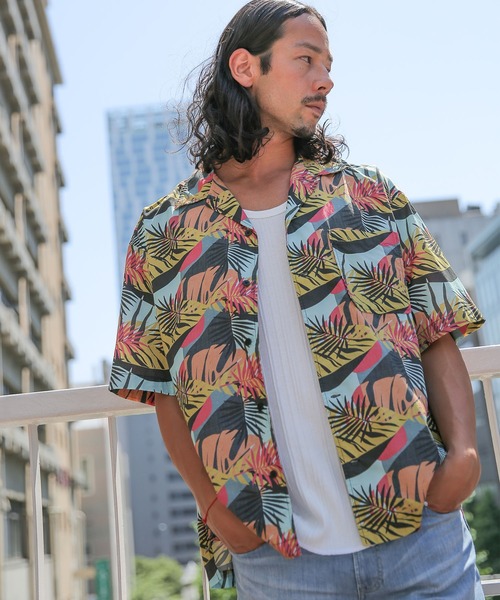 BAYFLOW(ベイフロー)の「【REEF(リーフ)×BAYFLOW】柄S/Sシャツ(シャツ/ブラウス・メンズ・サックスブルー/ブラック/ブラウン・SMALL/MEDIUM/LARGE)」の10枚目の写真