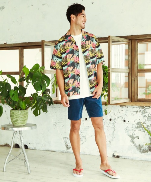 BAYFLOW(ベイフロー)の「【REEF(リーフ)×BAYFLOW】柄S/Sシャツ(シャツ/ブラウス・メンズ・サックスブルー/ブラック/ブラウン・SMALL/MEDIUM/LARGE)」の9枚目の写真