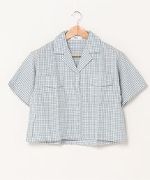 WEGO | WEGO/【セットアップ対応商品】チェックリネンタッチオープンカラーシャツ(シャツ/ブラウス)