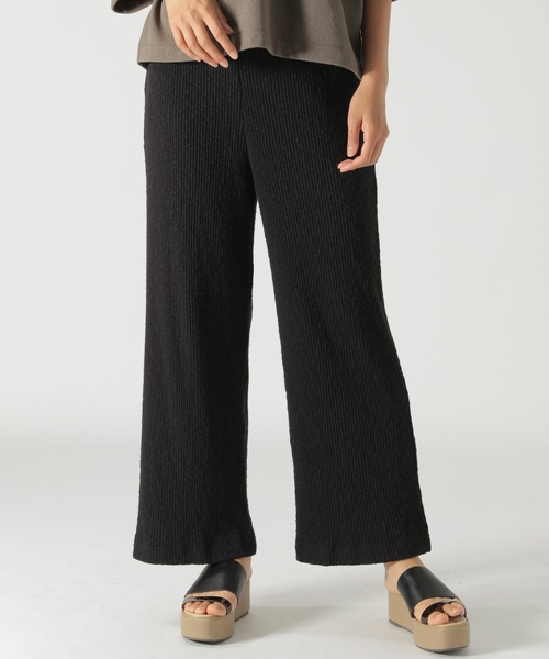 BAYFLOW(ベイフロー)の「カットソーリブパンツ(その他パンツ・レディース・アイボリー/ブラウン/ブラック・SMALL/MEDIUM)」の1枚目の写真