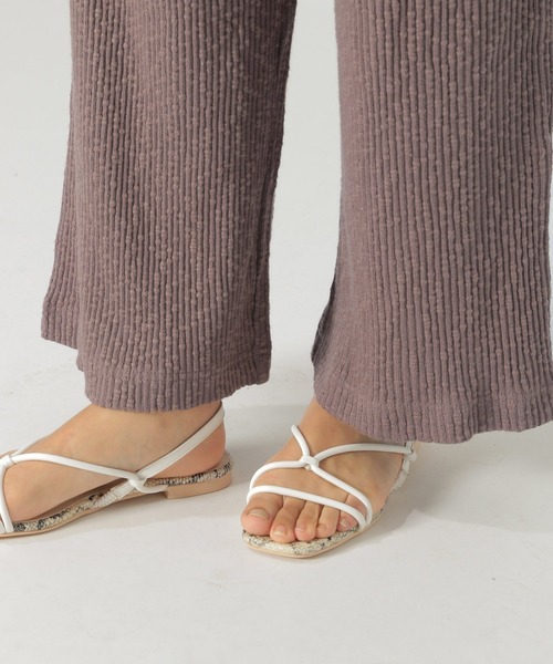 BAYFLOW(ベイフロー)の「カットソーリブパンツ(その他パンツ・レディース・アイボリー/ブラウン/ブラック・SMALL/MEDIUM)」の8枚目の写真