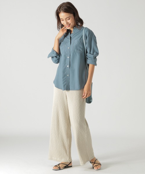 BAYFLOW(ベイフロー)の「カットソーリブパンツ(その他パンツ・レディース・アイボリー/ブラウン/ブラック・SMALL/MEDIUM)」の16枚目の写真