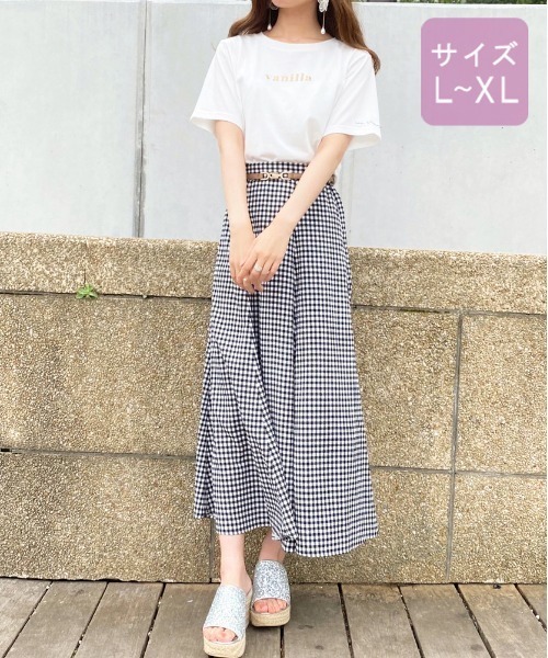 apres jour(アプレジュール)の「【大きいサイズ】ぱくぱくアイスクリームTシャツ【ZOZOTOWN限定アイテム】【7AP】(Tシャツ/カットソー・レディース・オフホワイト/ミント/モカ/ラベンダー/ライトピンク・X-LARGE)」の9枚目の写真
