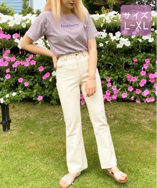 apres jour(アプレジュール)の「【大きいサイズ】ぱくぱくアイスクリームTシャツ【ZOZOTOWN限定アイテム】【7AP】(Tシャツ/カットソー・レディース・オフホワイト/ミント/モカ/ラベンダー/ライトピンク・X-LARGE)」の21枚目の写真
