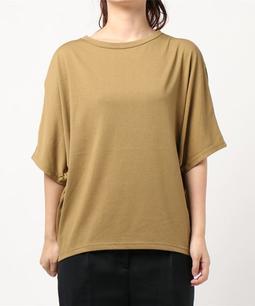 AMERICAN HOLIC(アメリカンホリック)の「バックタック5分袖カットプルオーバー *(Tシャツ/カットソー・レディース・アイボリー/パープル/チャコールグレー/ベージュ・L/M)」の4枚目の写真
