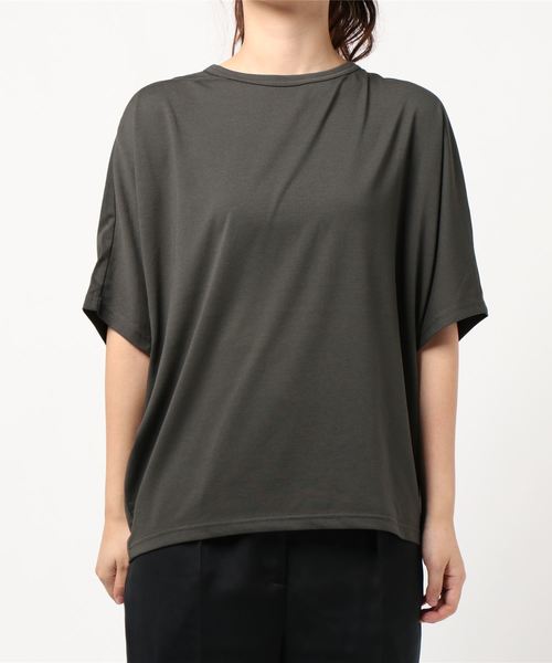 AMERICAN HOLIC(アメリカンホリック)の「バックタック5分袖カットプルオーバー *(Tシャツ/カットソー・レディース・アイボリー/パープル/チャコールグレー/ベージュ・L/M)」の3枚目の写真