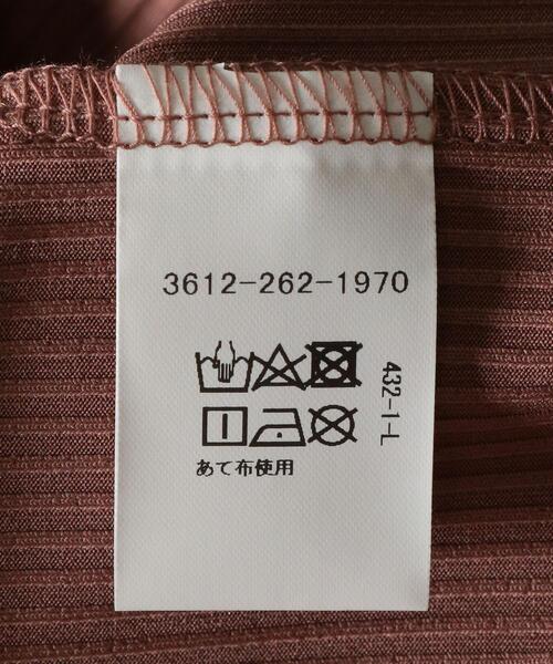 green label relaxing(グリーンレーベルリラクシング)の「FFC リブ スタンド ネック プルオーバー カットソー(Tシャツ/カットソー・レディース・オレンジ系その他/ブラック/ベージュ/ダークブラウン・FREE)」の8枚目の写真