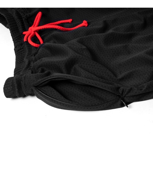 APPLEBUM（アップルバム）の「Logo Basketball Mesh Shorts（その他パンツ・メンズ・ブラック/レッド・MEDIUM/LARGE/X-LARGE/XX-LARGE）」の6枚目の写真