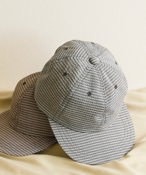 stussy キャップ ギンガムチェック（Munsingwear チェック柄