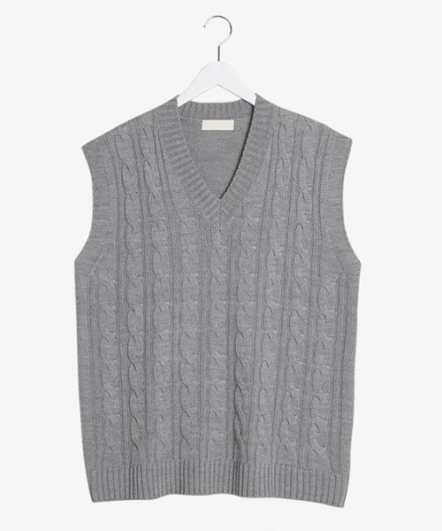 SONA（ソナ）の「SONYUNARA 大きめツイストベスト（ベスト・レディース・ライトグリーン/オレンジ/グレー/スカイブルー/ネイビー/ライトベージュ・FREE）」の16枚目の写真