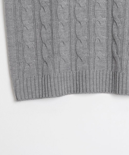 SONA（ソナ）の「SONYUNARA 大きめツイストベスト（ベスト・レディース・ライトグリーン/オレンジ/グレー/スカイブルー/ネイビー/ライトベージュ・FREE）」の19枚目の写真