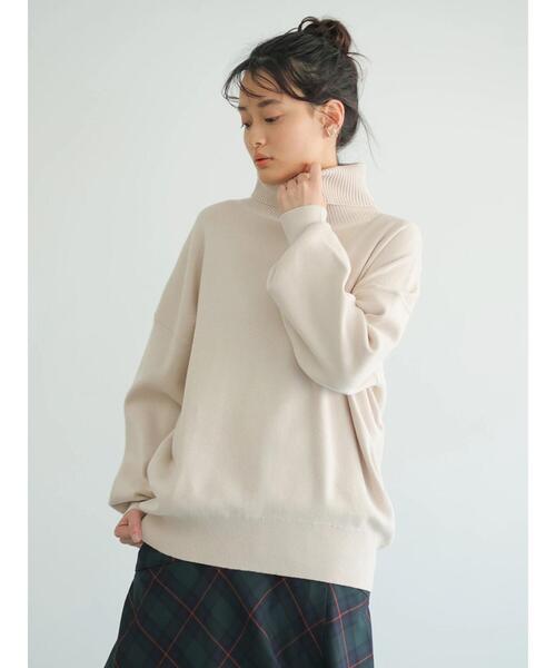 セール】ハイネックコクーンニットプルオーバー（ニット