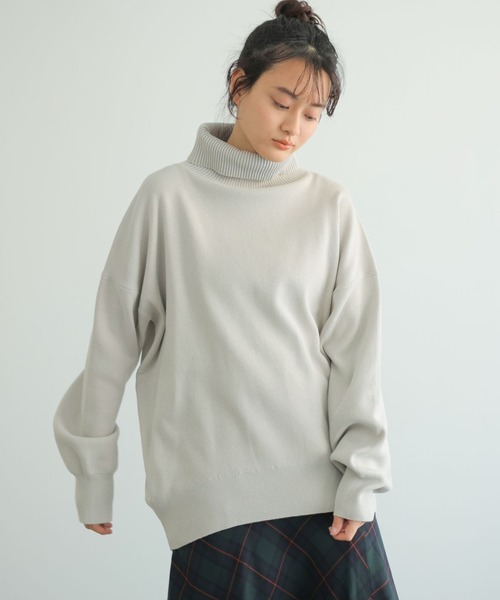 セール】ハイネックコクーンニットプルオーバー（ニット