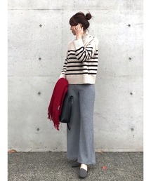 裏起毛ワイドパンツ