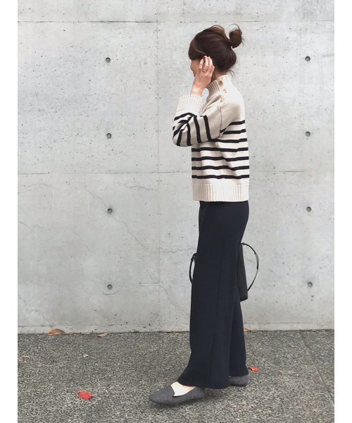 Day and Grade(デイアンドグレイド)の「裏起毛ワイドパンツ(その他パンツ・レディース・グレー/ブラック・S/M)」の5枚目の写真
