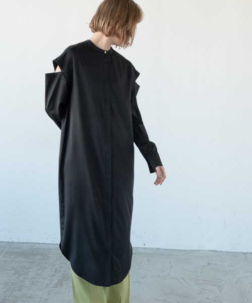 Aunt Marie's（アントマリーズ）の「ショルダーオープンワンピース / AUNT MARIE'S（ワンピース・レディース・ブラック/アイボリー・FREE）」の15枚目の写真